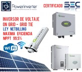 INVERSOR GRID TIE / ON GRID  - LEY NETBILLING 1000W
